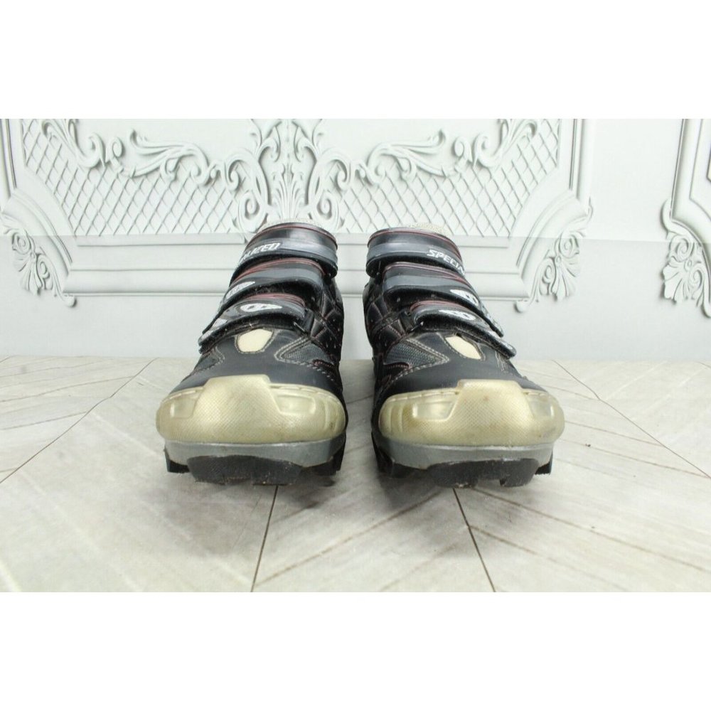 Specialized Black Leather Hook & Loop Mountain Bike Cycling Shoes 9.5-10 - Picture 4 of 10